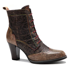 Socofy Vicconfy Vintage Western Cowboy Style Stiletto Heels Heel Women's Boots