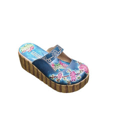 Socofy Summer Ethnic Floral Slippers