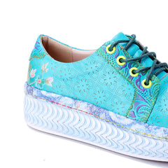 Socofy Retro Handmade Leather Casual Shoes