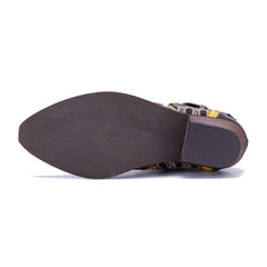 Socofy Handmade Leather Side Zip Boots