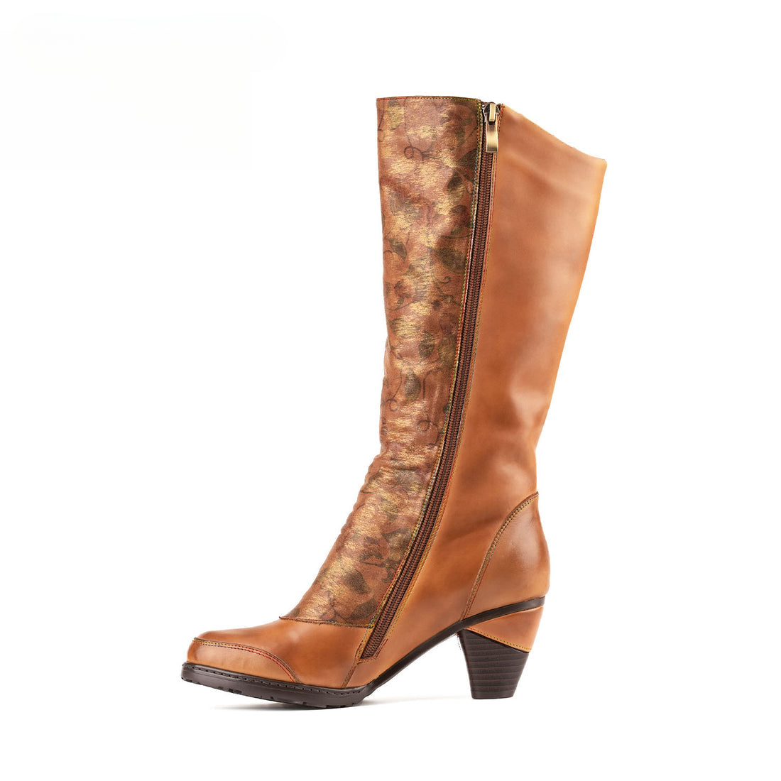 Socofy Vicconfy Vintage Handmade Real Leather Long Boots