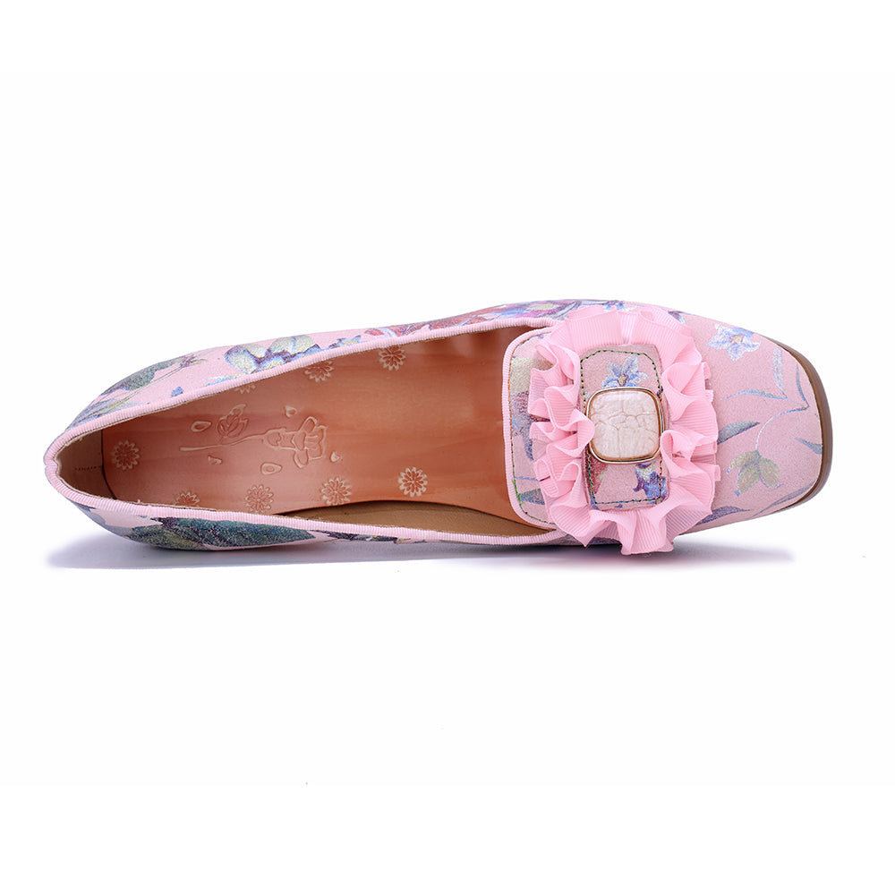 Socofy Vicconfy Pink Floral High Heels