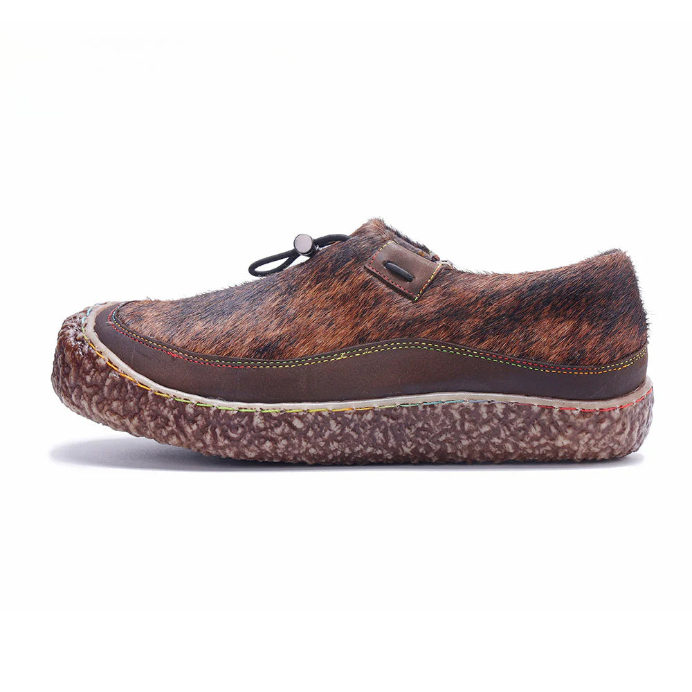 Socofy Vicconfy Genuine Leather Retro Comfort Casual Loafers